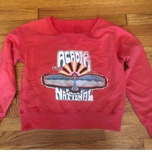 Free People Acadia National Park cropped crew neck sweatshirt